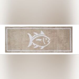 New Southern Tide Skip Jack Fish Bath Rug Runner Mat 22" by 60" Color Sand